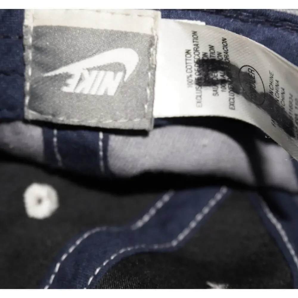 Vintage Nike Toddler Cap Two-Tone Gray & Navy Adjustable Strapback Hat